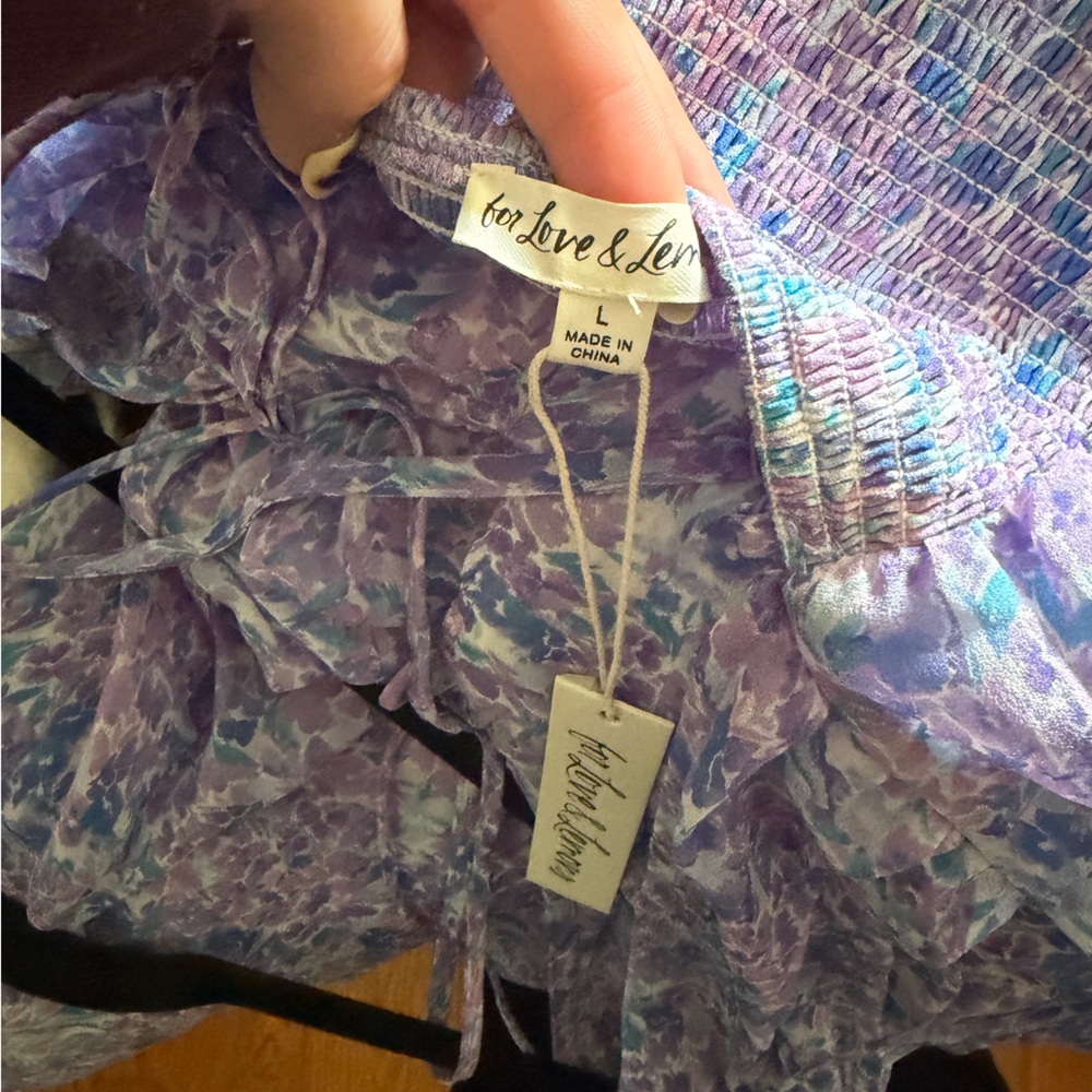 NWT For Love & Lemons Floral Maxi Dress - Picture 6 of 7